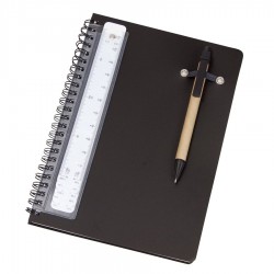 A5 Notebook with Pen and Scale Ruler